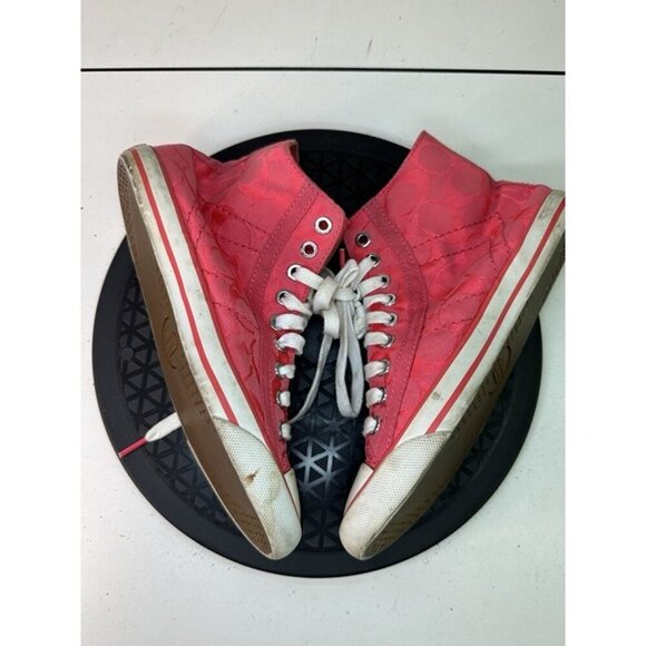 Coach High-top Sneaker Womens Pink Maisie Sz 6B - Picture 7 of 12
